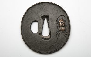 Edo tsuba Moro antik Budapest